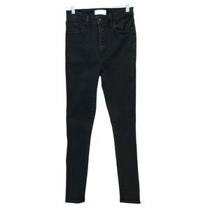 Abercrombie‎ & Fitch Curve Love High Rise Super Skinny Ankle Jeans Black 26/2R